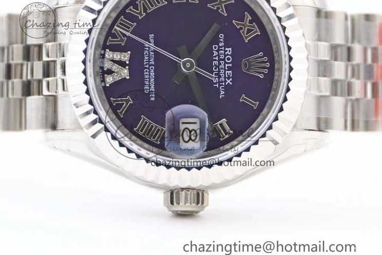 SS Bracelet 904L Dial Steel Best Roman Edition President NH05 TWF on Markers Purple DateJust 28 1:1 Lady 0331